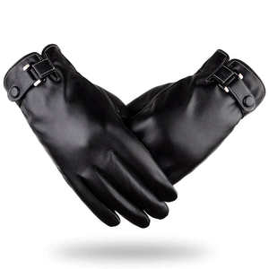 Gants d'hiver en cuir personnalisables prix réglable nouveauté Service OEM pour hommes à la mode pour l'extérieur décontracté - Product Image 1