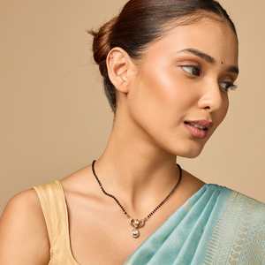 Kundan Wedding Bridal Mangalsutra <b>Necklace</b> 187776 - Product Image 3
