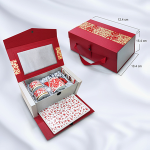 Service à thé en céramique Shin Tai Yuan, sérigraphié Double Bonheur, cadeau de mariage, fabriqué à Taïwan - Product Image 3