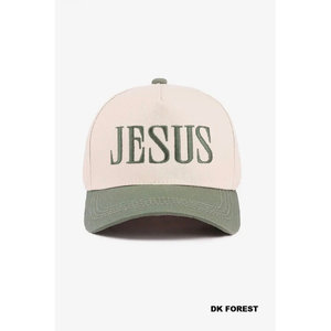 หมวกศรัทธา JESUS แบบเรียบง่ายแต่โดดเด่นใน DK Forest E หมวกที่เต็มไปด้วยศรัทธาอย่างแท้จริงพร้อมคุณสมบัติผ้าทั่วไป - Product Image 1