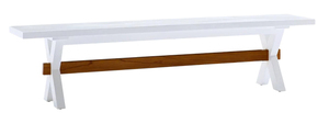 Banco Hecho a Mano con Estructura de Madera de Caoba Sólida y Material de Alta Calidad para Uso en Interiores y Exteriores - Product Image 4