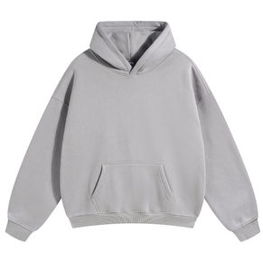 Sweat à capuche en coton de haute qualité personnalisé, couleur unie avec impression numérique, style vintage, streetwear, pull pour le hip-hop et le style sportif - Product Image 3