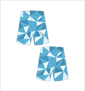 Custom <b>Men</b> Blue Crystal Geometric Basketball Shorts Sublimation Printed Mesh Sports <b>Trunks</b> Quick Dry Gym Training Fitness Wear - Product Image 1