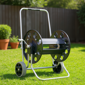 GARDENLIFE 8895 Manual Metal <b>Hose</b> <b>Reel</b> 165 m Capacity 1/2\" Diameter Garden <b>Hoses</b> & <b>Reels</b> <b>Without</b> <b>Hose</b> Included - Product Image 3