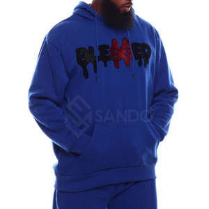 Chándal Personalizado con Logotipo para Hombre, Talla Grande, con Pedrería, Resistente al Viento, Transpirable, Ligero, con Capucha, Diseño Sólido, para Invierno - Product Image 3