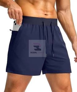 Pantalones cortos deportivos atléticos personalizados 100% pantalones cortos de poliéster para gimnasio - Product Image 2