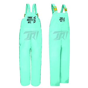 Hi-Vis Reflective Safety Clothing Set Industrial Workwear Crew Neck Bib Button-up <b>Overall</b> <b>Waterproof</b> Polyester Material Crew - Product Image 4