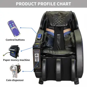 Wholesale Commercial PU Leather Vending Massage Chair Coin Operated Massage Chair