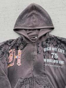 OEM Customizable <b>100</b>% High Quality Men's Classic Pullover Hoodie 280-300 Gsm Fleece (Cotton-<b>Polyester</b> Blend) Digital Lined - Product Image 2