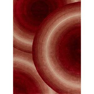 Tapis fait main Tra-15053 en laine et viscose, motif abstrait rouge et orange, pour la maison et la chambre, épaisseur 10 mm, tapis rectangulaire pour couloir - Product Image 1