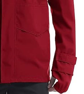 Vêtement de pluie imperméable pour la randonnée, coutures scellées, veste à fermeture éclair intégrale, sweat à capuche en polaire technique, téléchargé par Kariman Manufacturing - Product Image 3