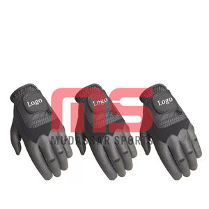 All-Purpose Genuine Leather Golf <b>Gloves</b> with Breathable <b>Mesh</b> Waterproof Strong Wrist Support Custom Design for Sports Casual Use - Product Image 2