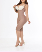 Celana Legging ketat wanita Eropa dan Amerika, celana Legging ketat tulang baja berkancing pinggang tinggi pembentuk badan, celana perut panjang selutut