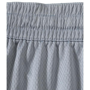 <b>Mens</b> light grey basketball <b>shorts</b> with <b>black</b> drawstring white <b>black</b> trim breathable quick dry gym training sportswear - Product Image 4