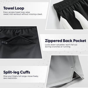 Short de gym High Street pour homme pour l'été 100% coton à séchage rapide respirant avec poches latérales Nouveau style de tissage non tissé - Product Image 5