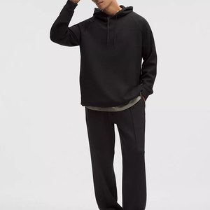 Sweat à capuche uni pour homme MOVETEXTILE Basics de haute qualité, logo personnalisé imprimé, vente en gros de sweats vierges, technique de broderie 3D - Product Image 2