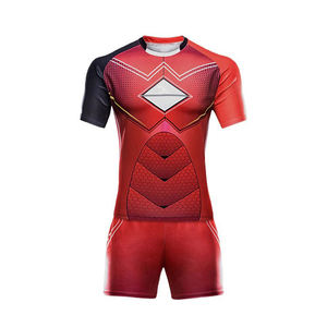 Vente en gros de nouveaux uniformes de rugby cousus pour hommes, maillot imprimé avec short, uniforme de rugby professionnel de qualité supérieure - Product Image 4