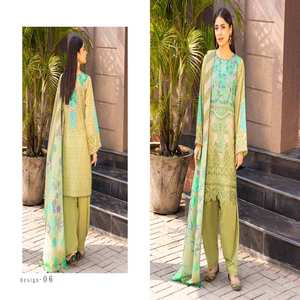 CHARIZMA-traje de césped bordado de alta calidad, ropa india y paquistaní, para fiesta, precio de descuento - Product Image 6