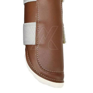 Vente chaude Bottes de protection pour les jambes des chevaux en cuir Bottes médicales Écurie Aérées Sport Haute qualité Service OEM personnalisé - Product Image 6