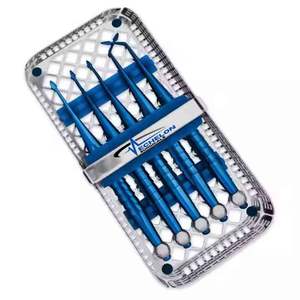 ชุดลิฟต์ทันตกรรมแบบมืออาชีพเครื่องมือสแตนเลสสำหรับถอนฟัน5ชิ้น - Product Image 3