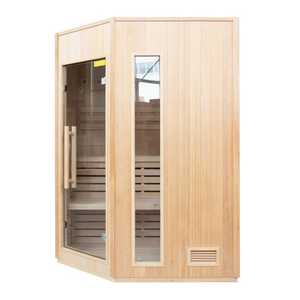 Meilleur prix pour un sauna vapeur ZE-N Angulaire pour 3/4 personnes, France, sauna 150 x 150 x 200 cm, bois de sapin, pack complet 4,5 kW - Product Image 3