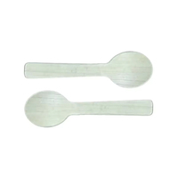 Cubiertos Desechables Biodegradables y Ecológicos de Hoja de Palma, Cucharas Pequeñas Compostables de Base Biológica, 100% Ecológicas, Venta al Por Mayor