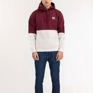 Sweat à capuche pour homme en molleton de coton et polyester de haute qualité, imperméable et respirant, personnalisable, motif uni, vente en gros pour l'hiver - Product Image 2