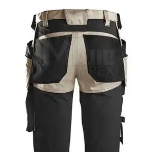 Pantalon de travail cargo pour hommes, pantalon utilitaire industriel avec poches, pantalon de travail cargo en sergé de coton multi-poches, vêtements de travail - Product Image 5