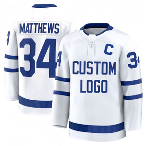 Jersey de Hockey sobre Hielo Sublimado Personalizado de Alta Calidad, Servicio OEM, Transpirable, de Secado Rápido, 100% Poliéster, Nombre del Equipo Personalizado, Unisex - Product Image 2