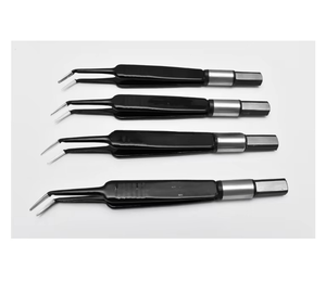 Pince de bijoutier Instrument chirurgical bipolaire antiadhésif noir Diverses largeurs d'embout Source d'alimentation électrique Diverses connexions Pinn - Product Image 3