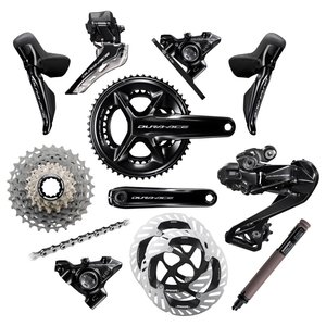 ชุดขับเคลื่อน Shimano Dura-Ace Di2 R9200/R9250 รุ่นใหม่ล่าสุด 2x12 สปีด พร้อมเพาเวอร์มิเตอร์ ขาจานอะลูมิเนียม โช้คหน้าดิสก์เบรก ครบชุด - Product Image 5