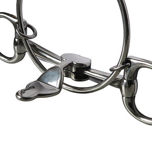 Dexter Snaffle Horse Ring Bit Tongue Control Boquilla suave Todo tipo de instrumentos veterinarios están disponibles Precio barato - Product Image 3