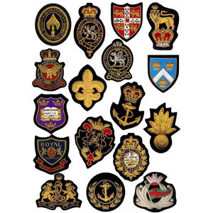 Badges de blazer brodés faits main, entièrement personnalisés, légers, en fil de bullion, pour uniformes de blazer, meilleures ventes, en promotion - Product Image 2