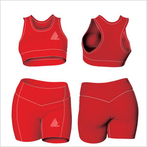 Ensemble de yoga taille haute à motif solide pour femmes Logo personnalisé soutien-gorge Legging 2 pièces entraînement sport Fitness antibactérien et respirant - Product Image 6