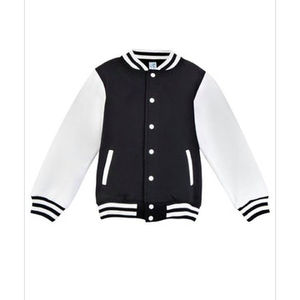 Veste de baseball pour enfants, veste de haute qualité personnalisée, bombardier classique respirant, manteau universitaire, décoration d'hiver en fourrure de cuir pour garçons, vente en gros - Product Image 2