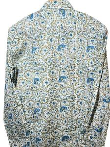 Chemise à manches longues pour homme en coton 100% de qualité export, imprimée à la main avec des motifs floraux |   Coton durable |   OEM ODM - Product Image 5