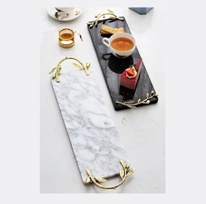 Plateau en marbre conçu pour la décoration intérieure moderne, table basse, console, étagère, comptoir de salle de bain avec pierre solide de qualité supérieure - Product Image 2