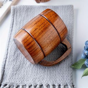 Taza y taza de jarra de madera al por mayor NATURAL ECO FRIENDLY con logotipo personalizado, taza de té y café de madera Vintage DE LA India para Navidad - Product Image 3