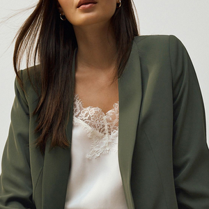 Manteau long en laine tissée coupe-vent pour femme, chaud et élégant, avec col et ceinture, idéal pour le bureau et le streetwear - Product Image 3