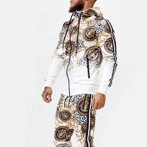 Dernier modèle de survêtement en coton et polyester pour homme, survêtement en coton à fermeture éclair, survêtement de jogging pour homme avec impression numérique - Product Image 3