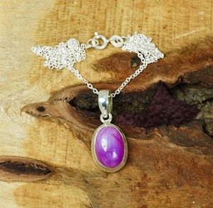 Colgante de Piedra Lunar Rosa Arcoíris Hecho a Mano, Joyería Ovalada de Plata de Ley para Mujer - Product Image 4