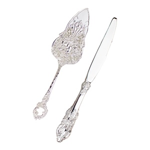 Hot Sale Vintage luxury Silver <b>Cake</b> <b>Cutter</b> Slicer Knife and <b>Cake</b> Server Set for <b>Wedding</b> in Affordable Price - Product Image 6