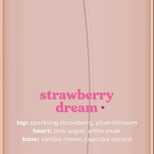 eos Cashmere Body Mist Strawberry Dream, Spray Corporal Hidratante, Bruma para el Cabello con Ácido Hialurónico y Glicerina, Vegano, 6 fl oz - Product Image 1