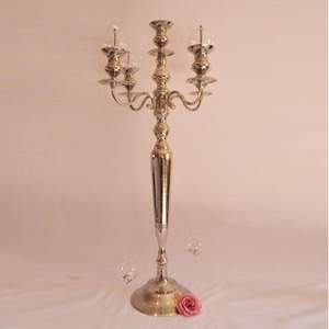 Candelabros de 5 brazos, candelabro de Metal Chapado en cobre, recién llegado, con 5 brazos, vela hecha a mano, decoración de cena y centro de mesa - Product Image 3