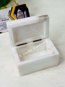 กล่องเก็บเครื่องประดับหินอ่อนคุณภาพสูง ลายดอกไม้ รูปทรงสี่เหลี่ยมผืนผ้า งานฝีมือประณีต ดีไซน์ฝังลายทนทาน ลายธรรมชาติ ชิ้นงานที่ดีที่สุด - Product Image 4