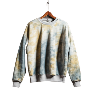<b>Men's</b> <b>Tie</b>-Dye Raglan Sleeve Crew Neck Pullover Knitted Sweatshirt Oversized Casual Autumn Style Customized - Product Image 4