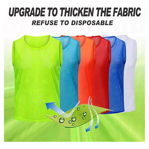 Manufacture Green Sleeveless <b>Training</b> <b>Bibs</b> Vest Quick Dry Mesh Sports Jersey Team Practice Gear Storage Bag Soccer <b>Training</b> <b>Bibs</b> - Product Image 4