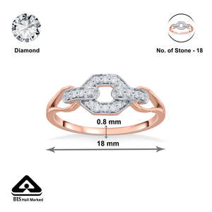 Bague en diamant Hexa Link Cocktail - Product Image 6
