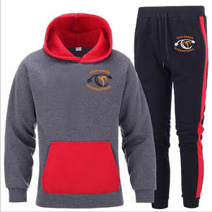 Survêtement de haute qualité Jogging Zipper Survêtement Ensemble Tech Fleece Logo personnalisé Sweat à capuche zippé Pile évasée Pantalon de survêtement Survêtement Hommes - Product Image 3