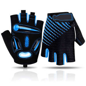 Gants de course personnalisés à demi-doigt pour la protection du vélo Gants de moto Respirant Stretch Imprimé Design Équipement de cyclisme - Product Image 6